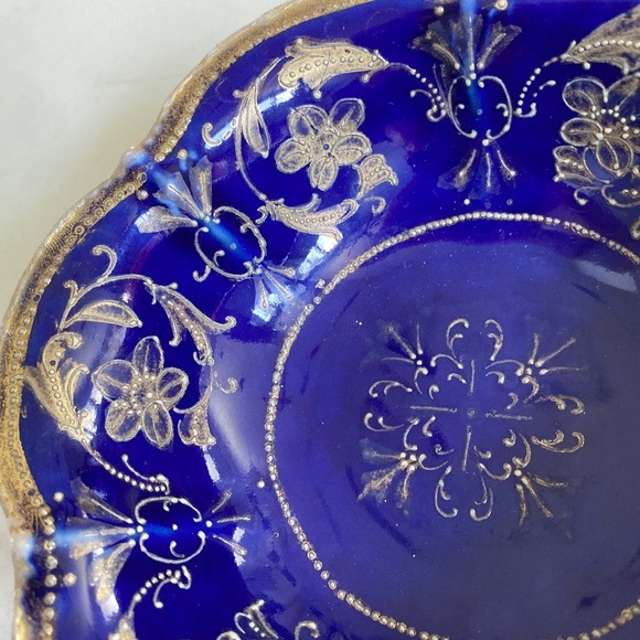 Vintage Footed Glass Bowl - Picture 11 of 12